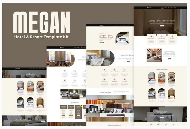 Themeforest Megan - Hotel Booking Template Kit слив курса