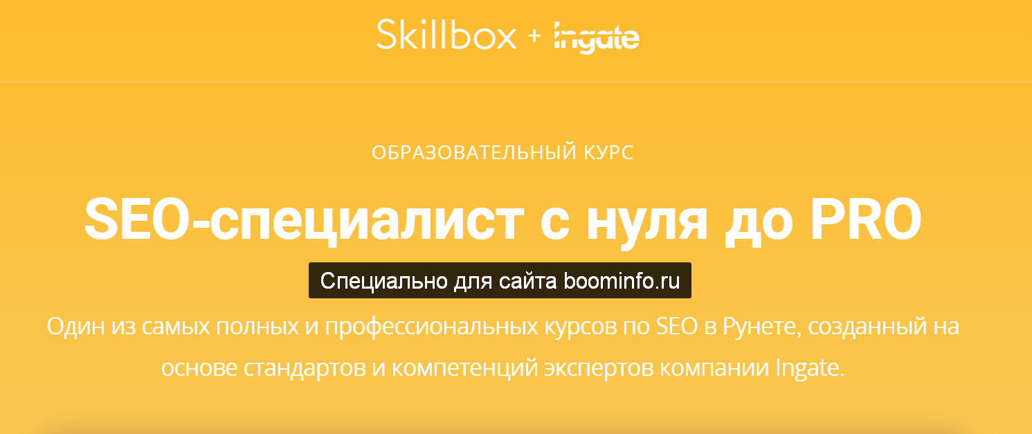 Skillbox SEO-специалист с 0 до PRO 2020 слив курса