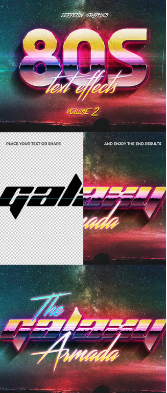 Graphicriver 80s Text Effects Vol.2 2020 слив курса