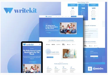 Themeforest WriteKit - Content Writing Services Agency Elementor Template Kit слив