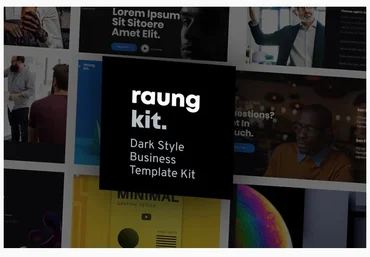 Themeforest Raung - Dark Style Business Template Kit слив