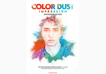 Graphicriver Color Dust Impression Photoshop Action 2020 скачать слив