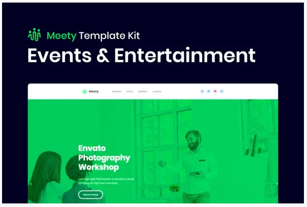 Themeforest Meety – Conference & Meetup Template for WordPress слив курса