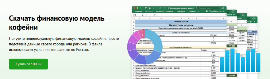 БИБОСС Финансовая модель кофейни 2023 слив курса