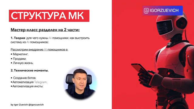 Игорь Зуевич ИИ-Помощники в Telegram и Инсте 2024 слив курса