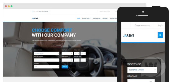 Joomlart JA Rent v1.0.8 - шаблон аренды автомобилей Joomla слив курса