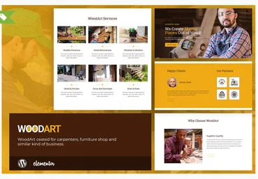 Themeforest WoodArt - Artisan Template Kit скачать слив
