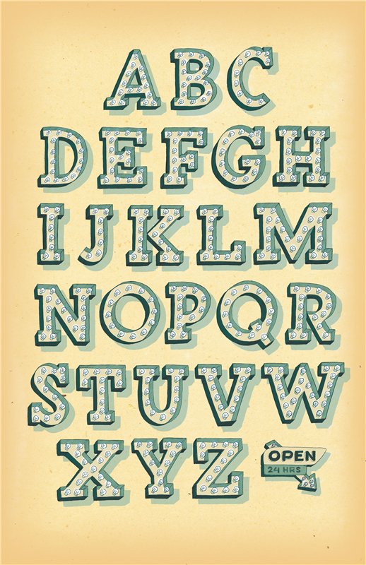Decorative Letterforms: Creating a Hand-Drawn Alphabet skillshare#4 слив курса