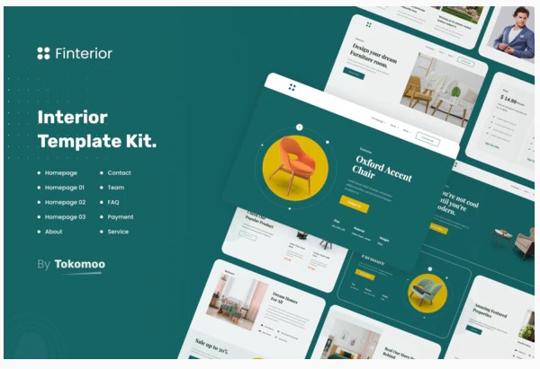 Themeforest Finterior - Interior Elementor Template Kit слив курса