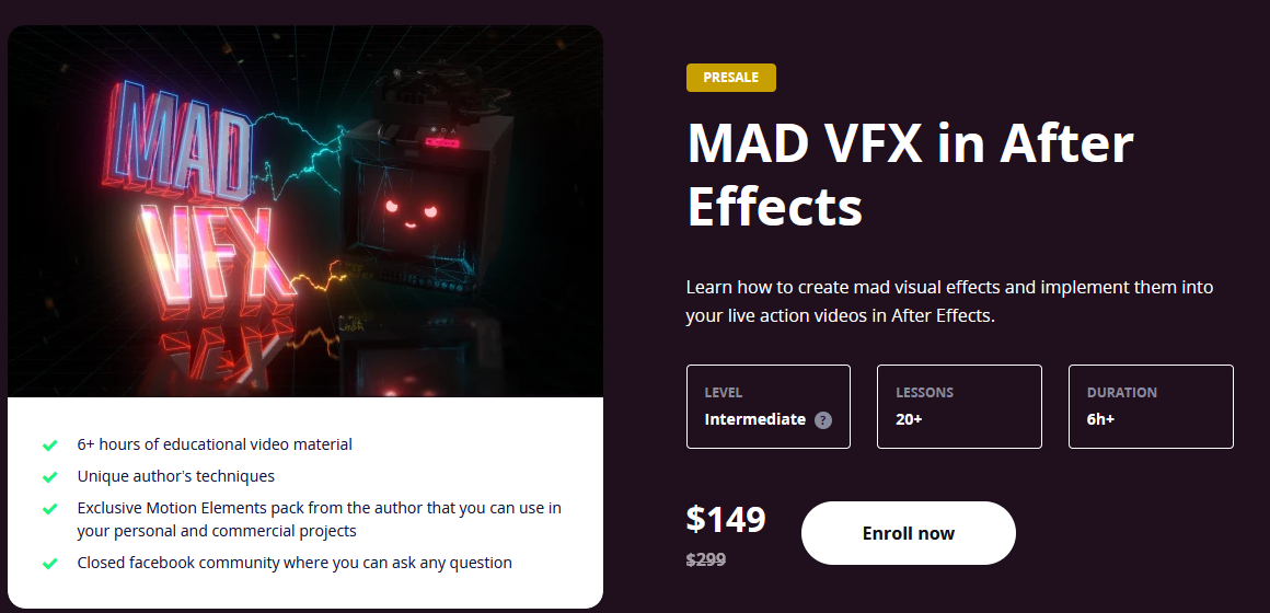 Motion Design School MAD VFX in After Effects 2020 слив курса