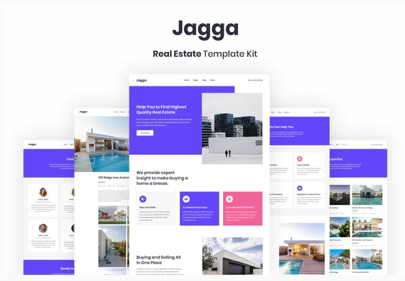 Themeforest Jagga – Real Estate Template Kit слив курса