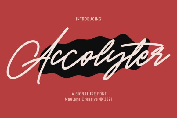 Creativefabrica Accolyter Font 2021 слив курса