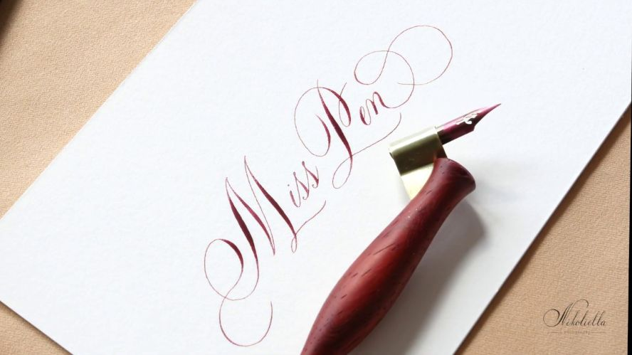 Nikolietta calligraphy Классическая каллиграфия в стиле Copperplate 2024 слив курса