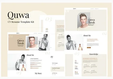 Themeforest Quwa - CV Resume Template Kit слив