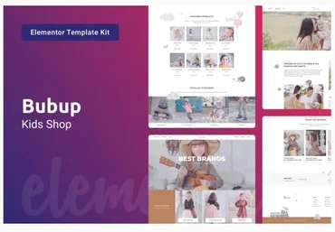 Themeforest Bubup — Kids Store & Baby Shop Elementor Template Kit слив