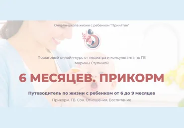 Марина Ступина 6 месяцев. Прикорм От 6 до 9 месяцев слив