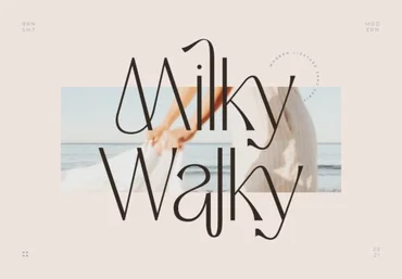 Creativefabrica Milky Walky Font 2021 слив
