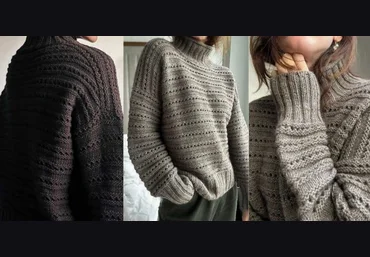 My Favourite Things Вяжи.ру Стильный с японским плечом Sweater No. 27 2023 слив