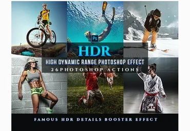Graphicriver HDR Sport Magazine Photoshop 26 Effects 2020 слив