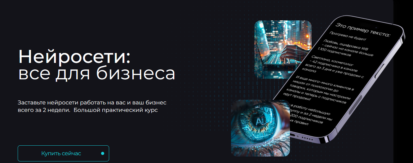 Дмитрий Ледовских, Никита Архипов, Денис Деньгин Нейросети: все для бизнеса. Тариф Я сам 2024 слив курса
