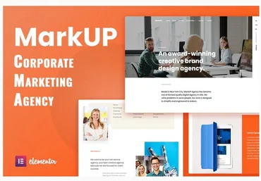 Themeforest MarkUP - Corporate & Marketing Agency Elementor Template Kit слив