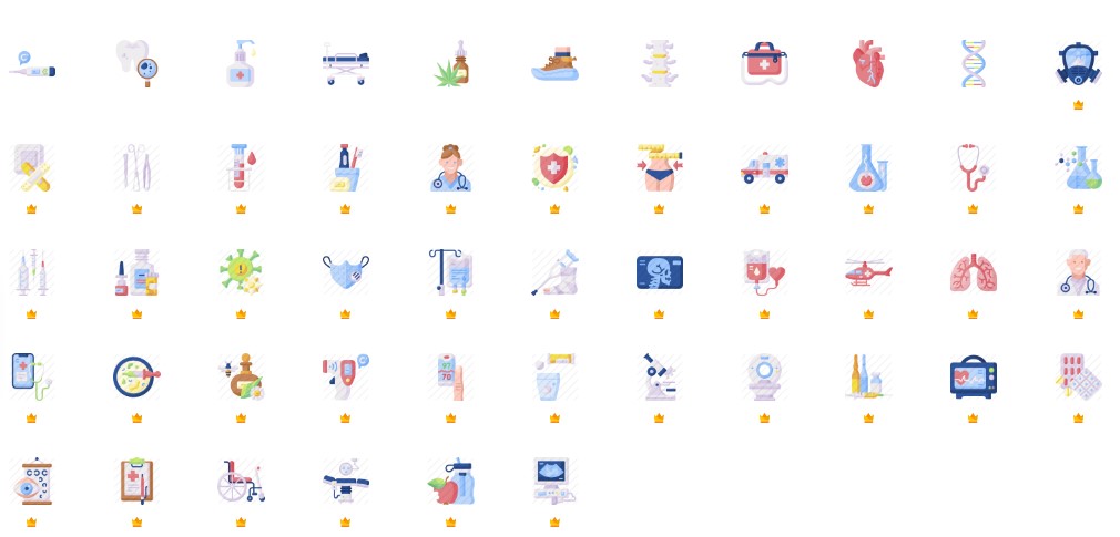 Flaticon Icon Pack: Medicine | Flat 50 icons 2021 слив курса