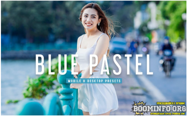 Elements.Envato Blue Pastel Mobile & Desktop Lightroom Presets 2021 слив курса