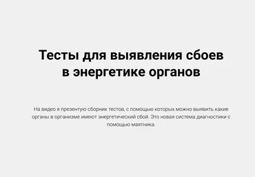 Александр Беркут Тесты для выявления сбоев в энергетике органов 2023 слив