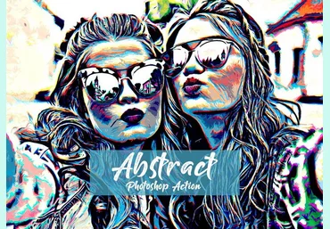 Creativemarket Abstract Photoshop Action 2020 слив