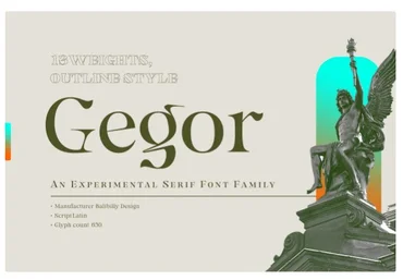 Creativemarket Gegor Font 2021 скачать слив