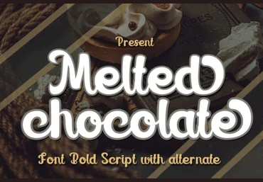 Creativefabrica Melted Chocolate Font слив
