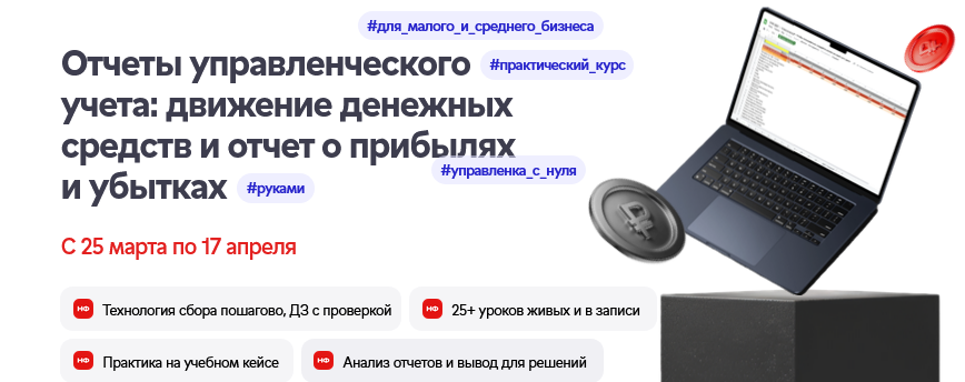Лариса Баневич Отчеты УУ: движение денежных средств и отчет о прибылях и убытках 2025 слив курса