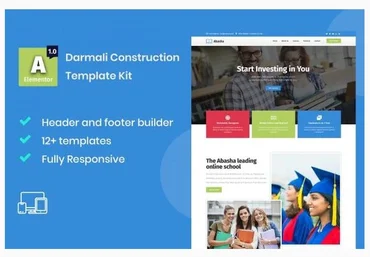 Themeforest Abasha - Education & Learning Courses Elementor Template Kit слив