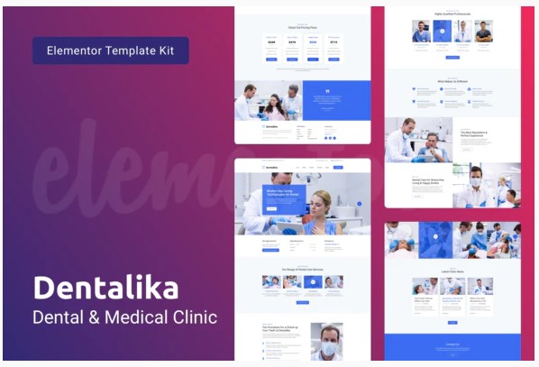 Themeforest Dentalika — Dental Clinic & Medical Health Elementor Template Kit слив курса