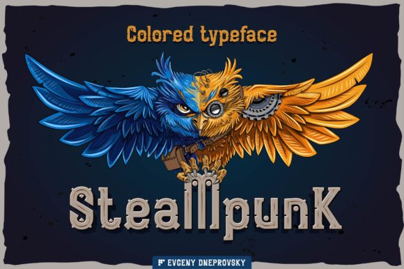 Creativefabrica Steampunk Font слив курса