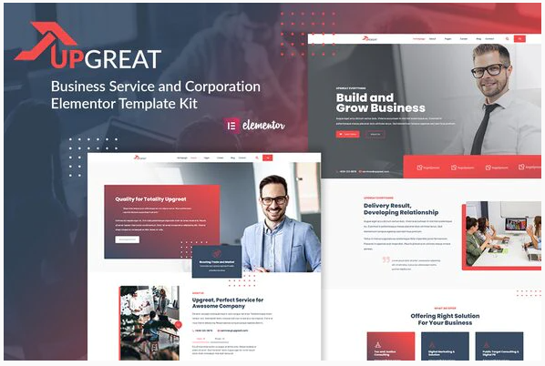 Themeforest Upgreat - Business Service Corporate Elementor Template Kit слив курса