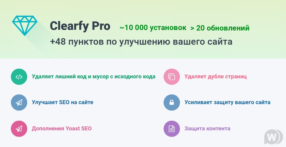 Wpshop Wpshop Clearfy Pro v3.4.0 NULLED - плагин для оптимизации WordPress слив курса