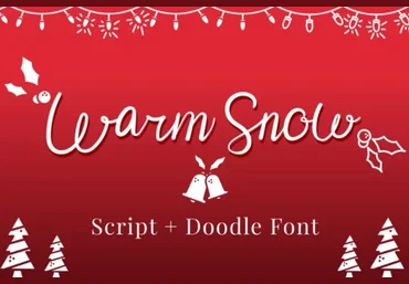 Fontbundles Warm Snow Font 2022 слив