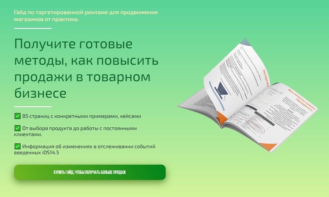 Анна Романова Гайд по таргетированной рекламе для продвижения магазинов 2021 слив курса