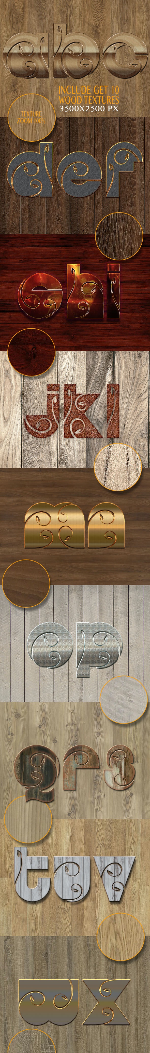 Graphicriver 10 3D Text Styles Nature Wood V K7 2020 слив курса