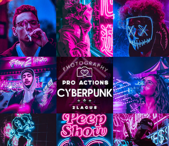 Graphicriver Cyberpunk - Life Styles Photoshop Action 2020 слив курса