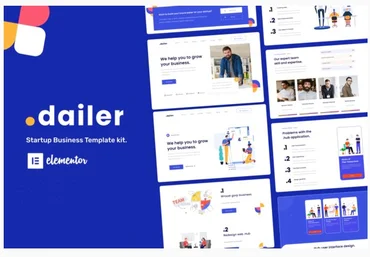 Themeforest Dailer - Startup Elementor Template Kit слив