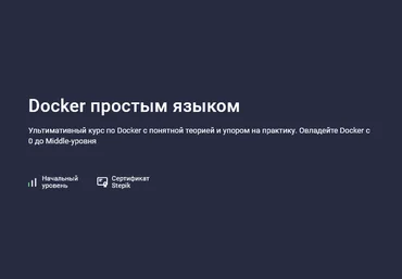 Матвей Чудневцев, Михаил Новичихин Stepik Docker простым языком 2025 слив