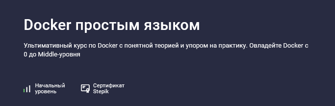 Матвей Чудневцев, Михаил Новичихин Stepik Docker простым языком 2025 слив курса