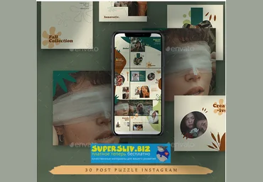 Graphicriver Numexotic Puzzle Instagram Feed 2020 слив