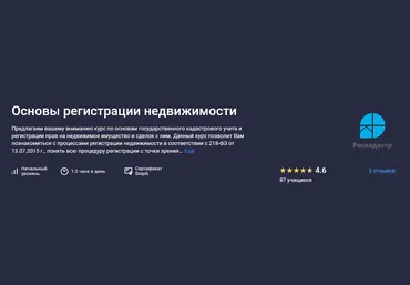 Stepik Основы регистрации недвижимости 2025 слив