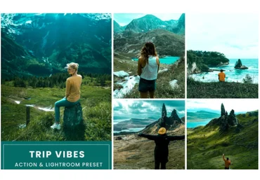 Elements.Envato Trip Vibes Action & Lightrom Presets 2021 скачать слив
