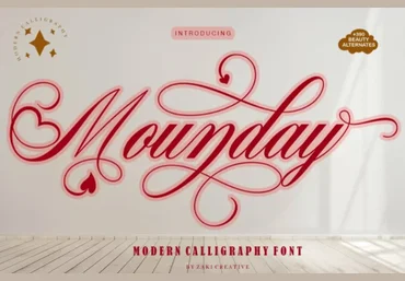 Fontbundles Mounday Font 2021 слив
