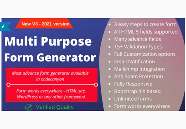 CodeCanyon Multi-Purpose Form Generator & docusign All types of forms with SaaS v3.95 nulled слив