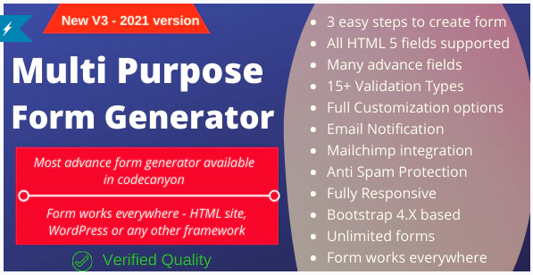 CodeCanyon Multi-Purpose Form Generator & docusign All types of forms with SaaS v3.95 nulled слив курса